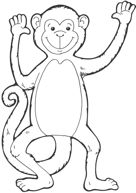 Dibujos De Monos Para Imprimir Colorear Dibujosletras Actividades