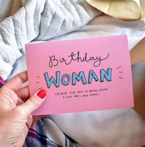 Birthday Woman Funny Birthday Card By Oops A Doodle