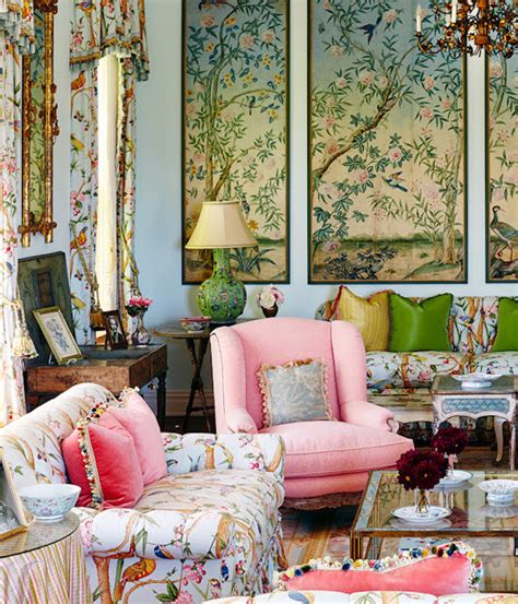 A Gingham And Chintz Romance In The Living Room Pender And Peony A