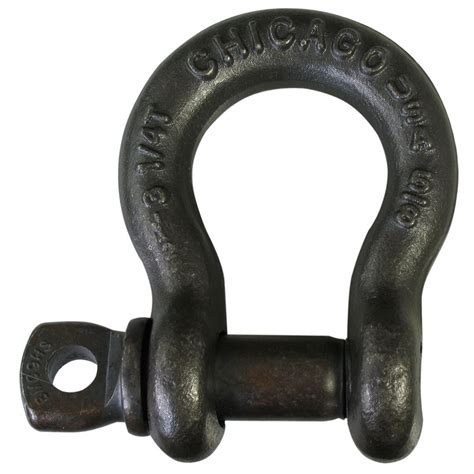 5 8 Load Rated Screw Pin Anchor Shackle Black Oxide Usa