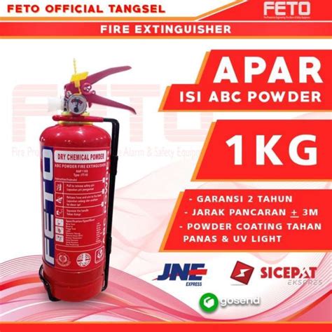 Promo Alat Pemadam Kebakaran Apar Abc Powder 1Kg Feto Diskon 33 Di