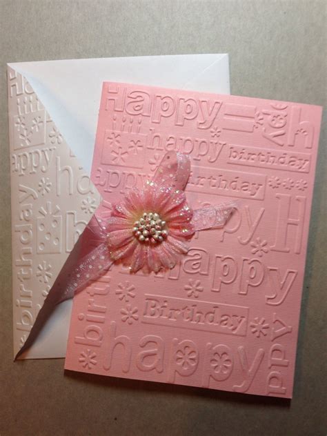 Check spelling or type a new query. Embossed card | Card making birthday, Embossed cards ...