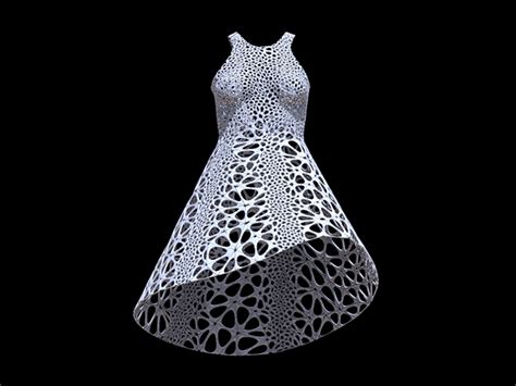 This Dress Is Made From 3 D Printed Plastic But Flows Like Fabric Wired