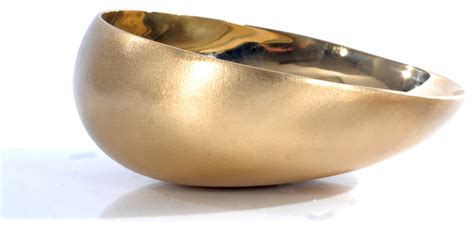 Brass Offering Bowl Modern Decorative Bowls By Rojo 16