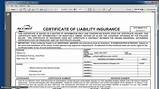 Images of Blank Certificate Of Liability Insurance