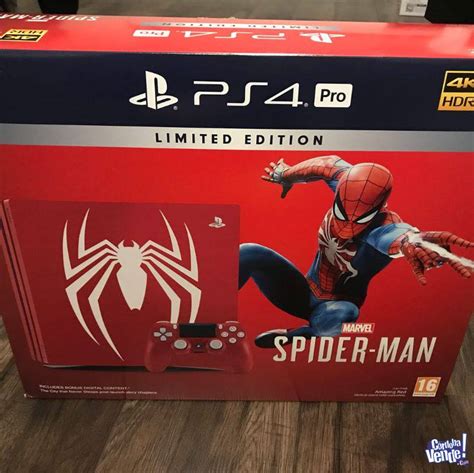 Sony Playstation Ps4 Pro 1tb Spiderman Red Edición Limitada En Córdoba
