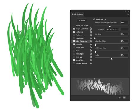 How To Make A Grass Brush In Photoshop