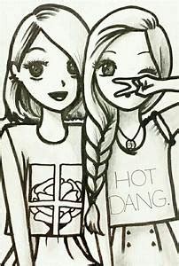 Vous êtes exactement comme deux sœurs identiques. dessin a imprimer de bff - Recherche Google in 2020 | Drawings of friends, Bff drawings, Best ...
