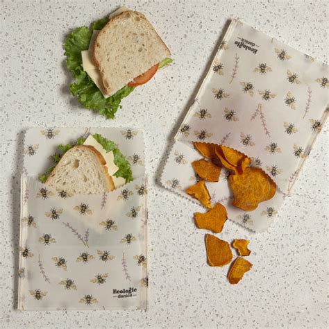 Beeswax Bees Sandwich Bags 2 Pc Ecologie The Seasoned Gourmet