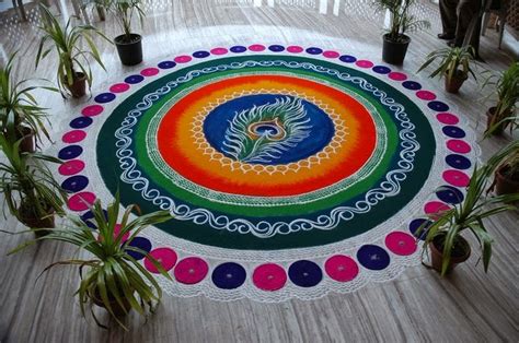 Imple and beautiful shuruba designs : 20 Colorful Rangoli Ideas to Bring Prosperity this Diwali 2018 | Delhi Darshan | Delhi ...