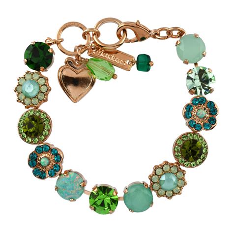 Mariana Jewelry Fern Bracelet Rose Gold Plated With Swarovski Crystal
