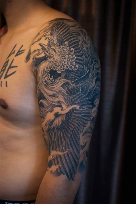 Half Sleeve Phoenix Tattoo Chronic Ink