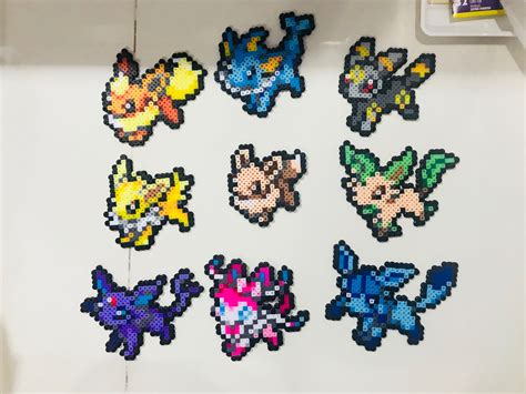 Perler Bead Patterns Pokemon Eevee Evolutions This Video Is Rated 14