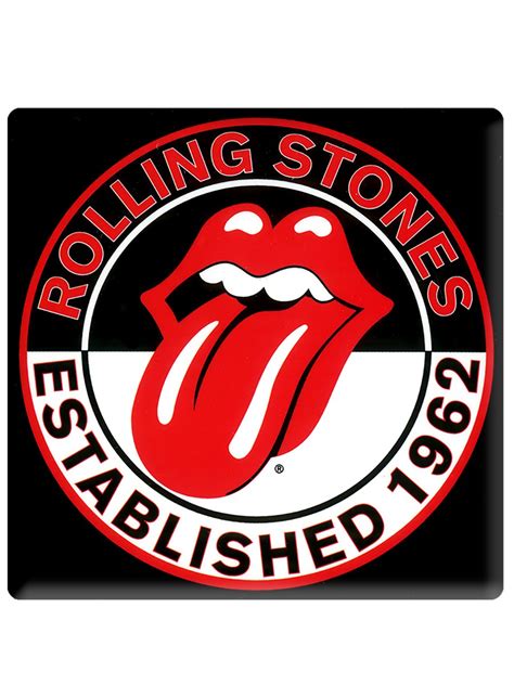 The black and red lips and tongue insignia personified the power of free expression in rock 'n' roll music and the amazing raw energy it captures. The Rolling Stones EST.1962 Fridge Magnet - Buy Online at ...