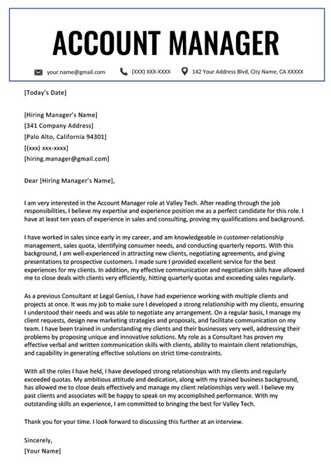 Short Cover Letter For Manager Position Large Design Awesome