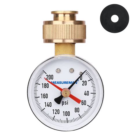 Measureman 2 Water Pressure Test Gauge 34 Female Hose Thread 0 20