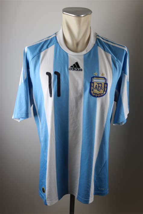 Kaufe argentinien fussball trikot günstig in deutschlands bestem fußballshop. Argentinien Trikot 2010 Gr. L #11 Tevez Adidas Argentina ...