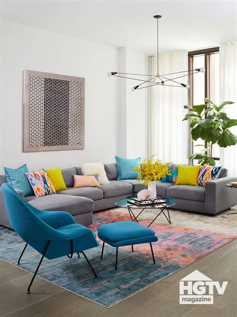 A Modern Style Living Room Featured In Hgtv Magazine Modern Style
