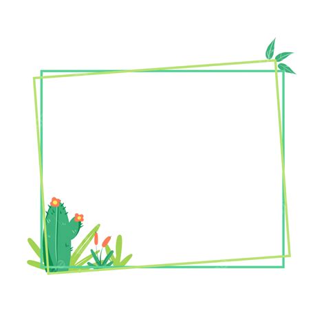 Cactus Border Png Picture Cactus Border Summer Cactus Frame Png