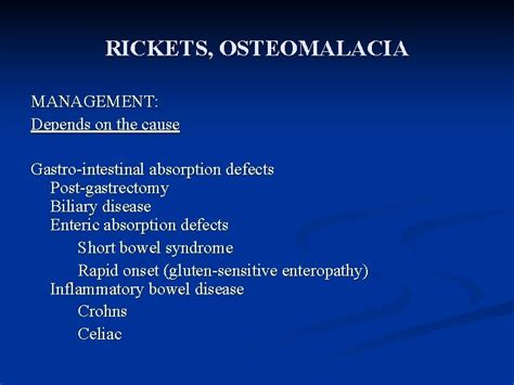 Rickets Osteomalacia Def Reduction In Bone Mineralization Osteomalacia