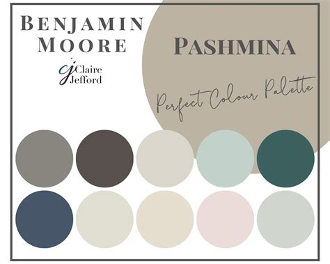 Pashmina By Benjamin Moore Interior Paint Color Palette Etsy