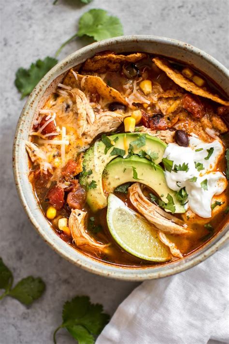 A recipe most definitely worthy for a space in the recipe box! Instant Pot Chicken Tortilla Soup Recipe • Salt & Lavender