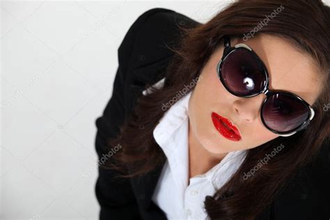Sexy Woman Wearing Sunglasses Stock Photo Photography33 11887025