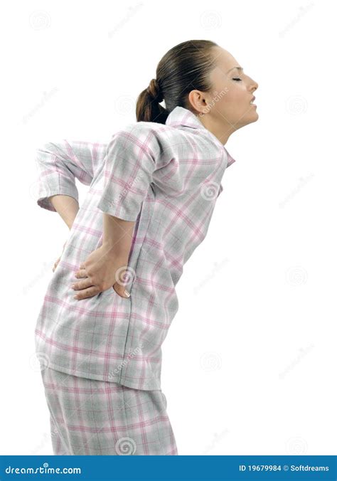 Young Woman With Backache Stock Photo Image Of Convulsion 19679984