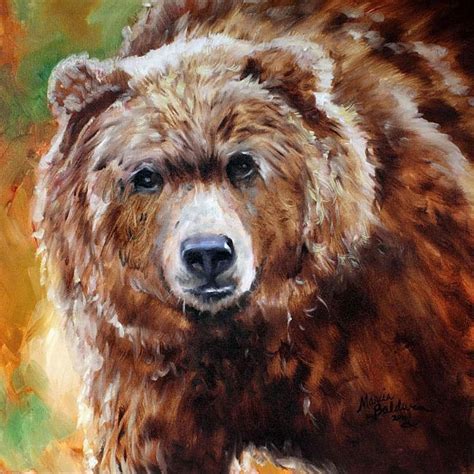 Grizzly Bear Stance Bear Paintings Bear Artwork Bear Art