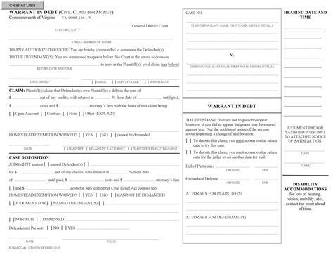 Understanding a Warrant in Debt: Virginia's Lawsuits for Debts
