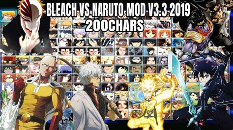 Quem é o herói mais poderoso dos animes: Bleach VS Naruto V3.3 MOD 200 Chars 2019 {DOWNLOAD} - YouTube