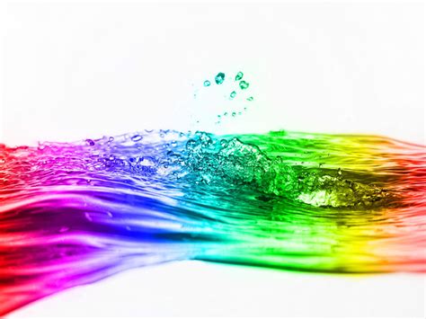 Rainbow Water Stock Image Image Of Background Motion