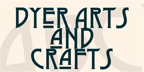 Dyer Arts And Crafts Font Free Download And Similar Fonts Fontget