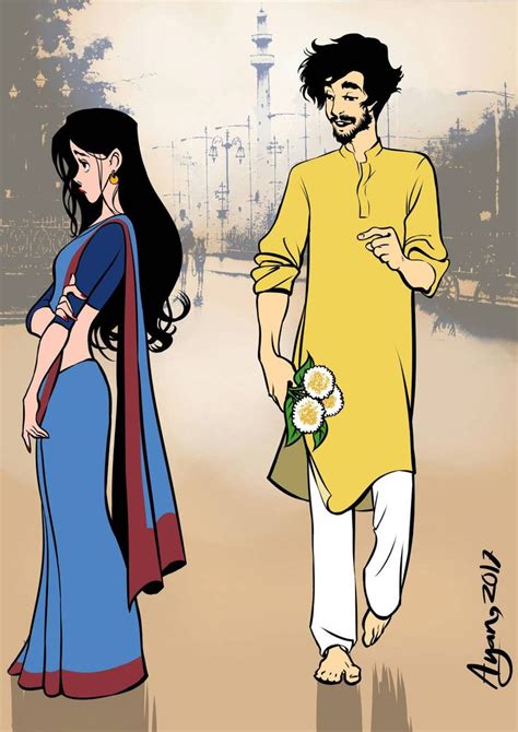 Himu And Rupa Cute Couple Art Bengali Art Animated Love Images