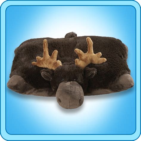 Authentic Pillow Pets Chocolate Moose Large 18 Plush Toy T Ebay