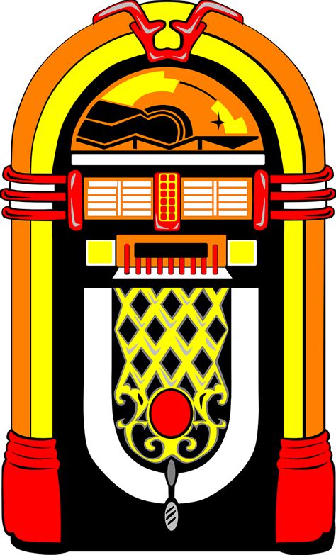 Image jukebox-4 : Jukebox Rot Gelb  Kostenlose Vektorgrafik auf Pixabay