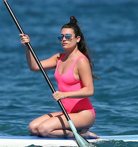 Lea Michele In Swimsuit On The Beach In Hawaii Hawtcelebs