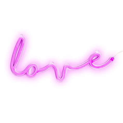Neon Pink Love Led Light Sign White Rabbit Events