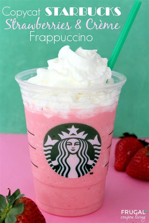 Copycat Starbucks Strawberries Crème Frappuccino Recipe Starbucks
