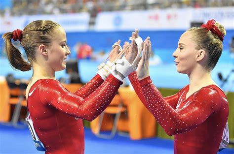 Dominant U S Gymnastics Retain Women S Team Gold The Morning Call