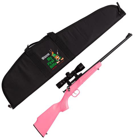 Keystone Sporting Arms Llc Crickett Pink With Scope And Case 16125 22 Lr