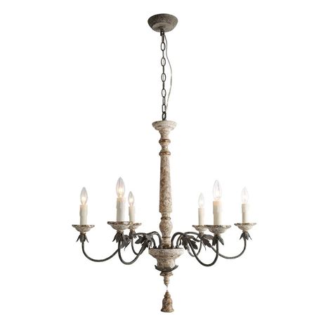 French Country Chandelier Farmhouse Chandelier Candle Style