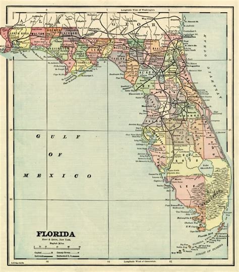 31 Florida Vintage Maps Track States Growth 1764 2023