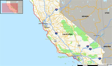 California State Route 1 Wikipedia California Coast Map 101