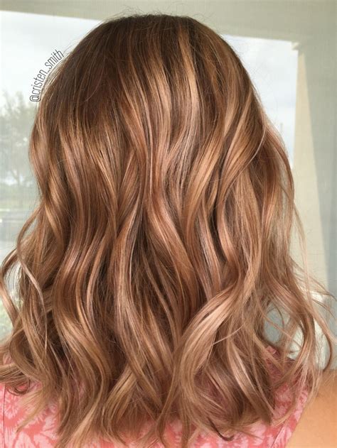With waves in the middle of the hair shaft and straight ends, you get the best of both worlds. Like this or lighter? | hair | Pinterest | Hair, Caramel ...