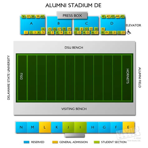 Alumni Stadium Delaware State Seating Chart Vivid Seats