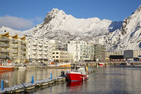 View Of Svolvaer Harbor Editorial Photography Image Of City 69875642
