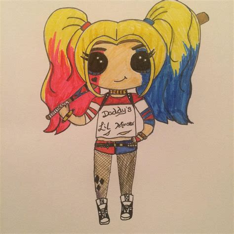 Little Harley Quinn Chibi By Bexielea93 On Deviantart
