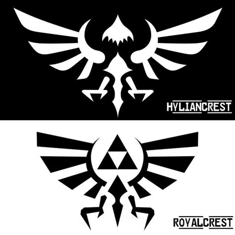 Hylian Crest Vs Royal Crest Zelda Tattoo Zelda Art Crest Tattoo