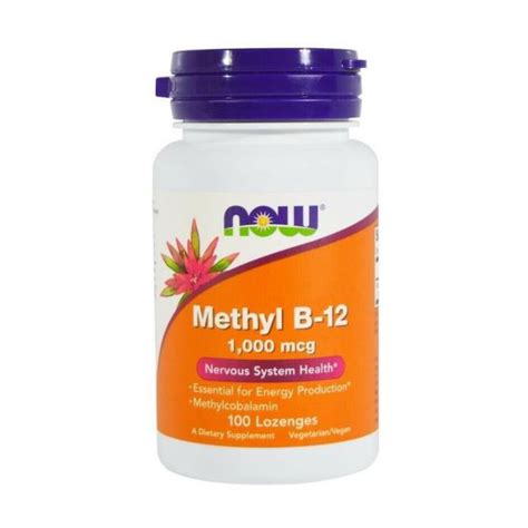 Now Methyl B 12 1000mcg 100 Comprimidos Compara Preços